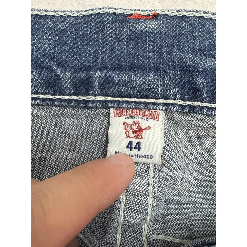 True Religion Section Jeans Mens 44x34 Blue Stretch Straight Denim NWT MSRP$199